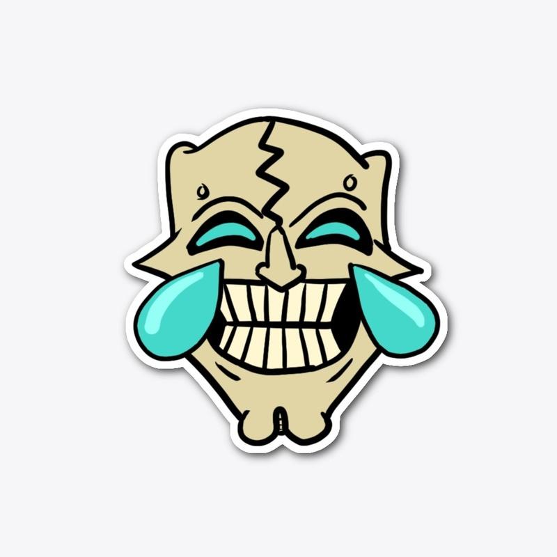 Cry Laugh OBR sticker